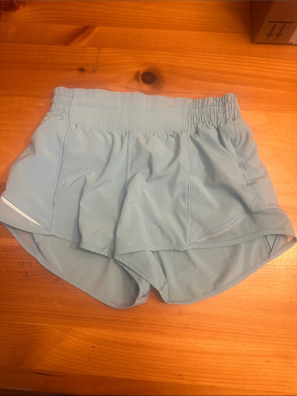 lululemon athletica Light Blue Layered Athletic Skort Shorts